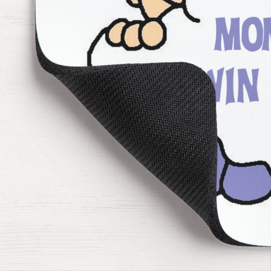 対の女の子のお母さん マウスパッド (コーナー)