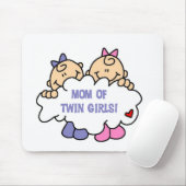 対の女の子のお母さん マウスパッド (マウス)