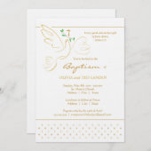 対の洗礼|の洗礼を施す招待状 招待状 (正面/裏面)