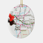 対の滝、アイダホ セラミックオーナメント (右)