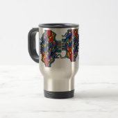 対の炎のタンブラーのステンレス鋼 トラベルマグ (正面左)