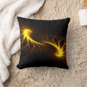 対の炎-抽象的なフラクタルの良きパートナーの芸術の枕 クッション (ブランケット)