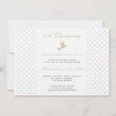 対の男の子および女の子の《キリスト教》洗礼式や命名式の招待状 招待状 (正面)