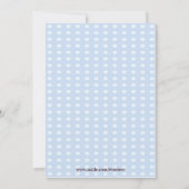 対の男の子くまの名前入りなベビーシャワーの招待 招待状 (裏面)