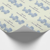 対の男の子のベビーカー ラッピングペーパー (角)