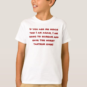 対の男の子のワイシャツ(頭脳) Tシャツ
