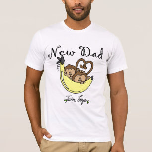 対の男の子のTシャツおよびギフトのパパをまねます Tシャツ