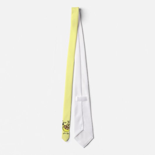 対の男の子猿の新しいパパのギフト ネクタイ (裏面)