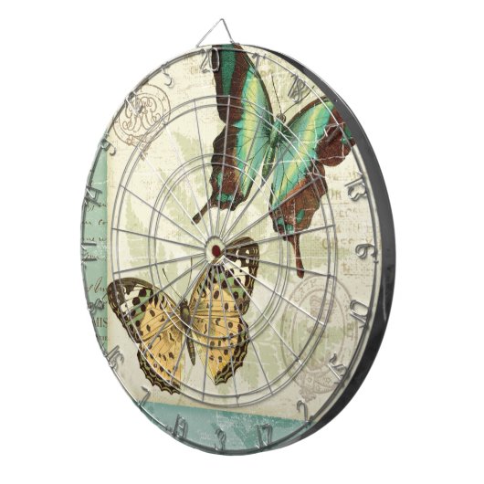 対の蝶 ダーツボード (正面右)