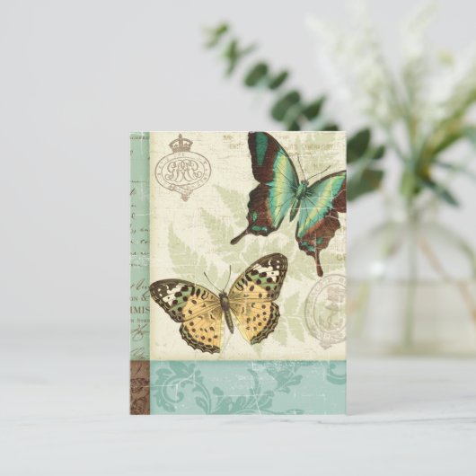 対の蝶 ポストカード (スタンド正面)