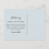 対の誕生の発表をもたらすこと インビテーションポストカード (裏面)