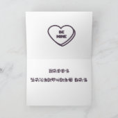 対の馬のバレンタイン シーズンカード (内部)