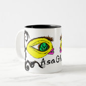 対の魚のマグ ツートーンマグカップ (正面左)