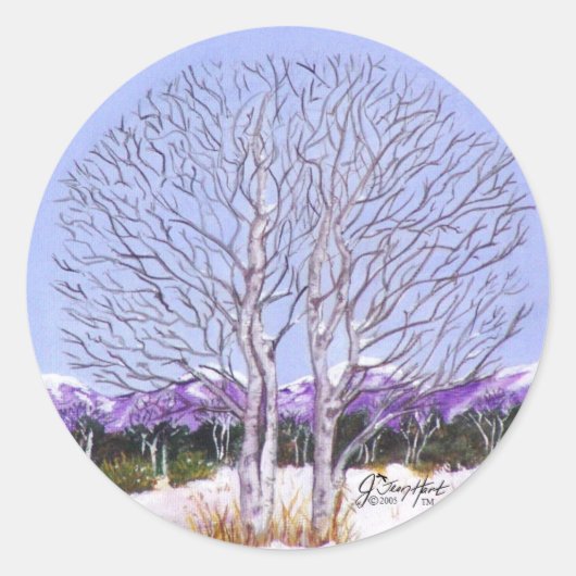 対の《植物》アスペン ラウンドシール (正面)