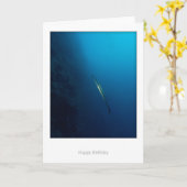 対のCornetteの魚のバースデー・カード カード (黄色い花)