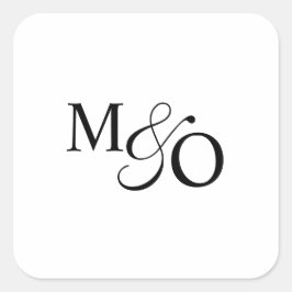 対アンパサンド・モノグラム スクエアシール