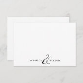 対アンパサンド・モノグラム ノートカード (正面/裏面)