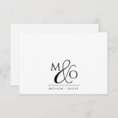 対アンパサンド・モノグラム ノートカード (正面/裏面)