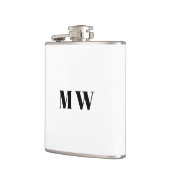対カスタマイズイニシャル結婚式の引き出物 フラスク (左)