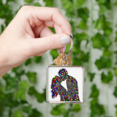 対キスをする対 キーホルダー (手)