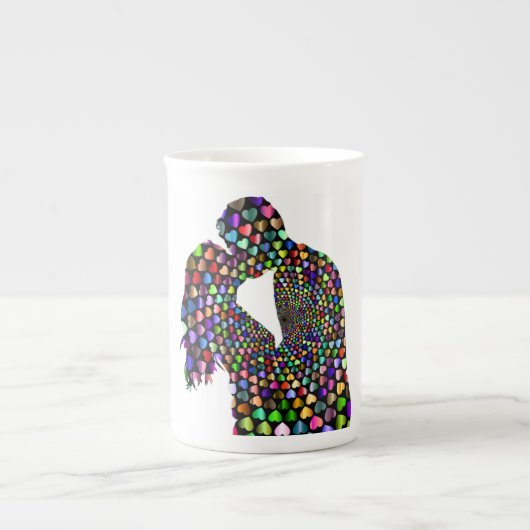 対キスをする対 ボーンチャイナマグカップ (正面)