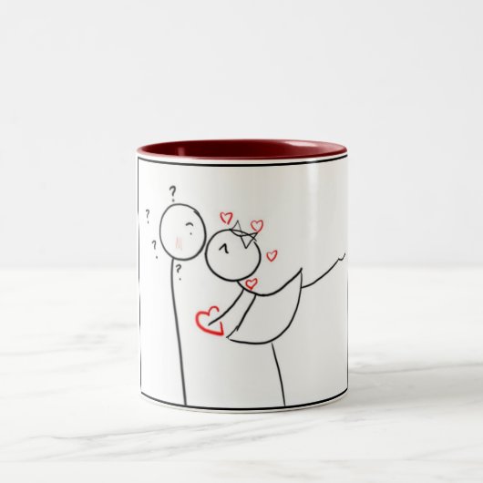 **対キスをする対** **MUG*** ツートーンマグカップ (中央)