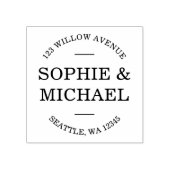 対スタイリッシュモダン差出人住所 ラバースタンプ (インプリント)