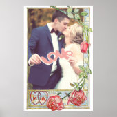 対パーソナライズされた結婚数枠 ポスター (正面)