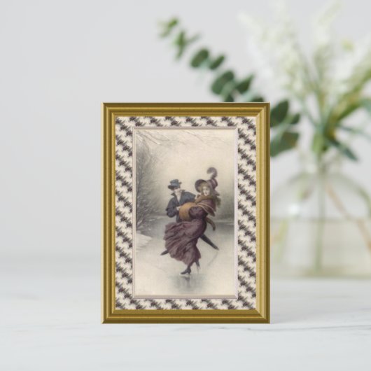 対ビクトリアンスケートで滑る ポストカード (スタンド正面)