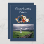 対モダンウェディングシャワー招待状 招待状 (正面/裏面)