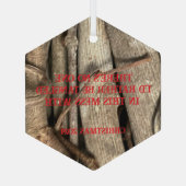 対ユーモアのあるオーナメント ガラスオーナメント (裏面)