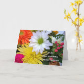 対人感謝の日、花 カード (黄色い花)