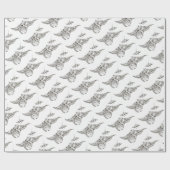 対光線マンタ光線 ラッピングペーパー (フラット)