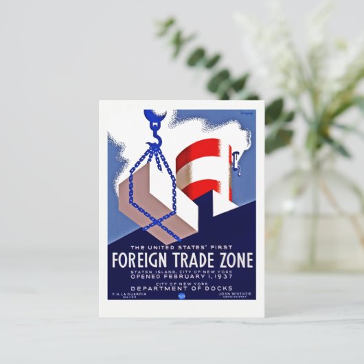 対外貿易地域 ポストカード (スタンド正面)