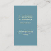 対応するモダンビジネスエレガント・カード 名刺 (裏面)