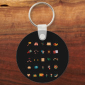 対応スキルAlphabetスクールカウンセラーMental Hea キーホルダー (裏面)