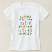 対応技術アルファベットメンタルヘルス教え問題 Tシャツ (デザイン正面)