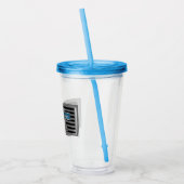 対戦歩兵バッジ退役軍人オンアメリカ国旗 アクリルタンブラー (左)