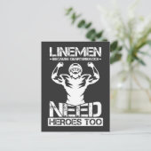 対戦相手がヘロスを必要とするのでフットボールのラインマン ポストカード (スタンド正面)