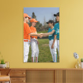 対戦相手が握手する キャンバスプリント (インサイチュ (リビング))