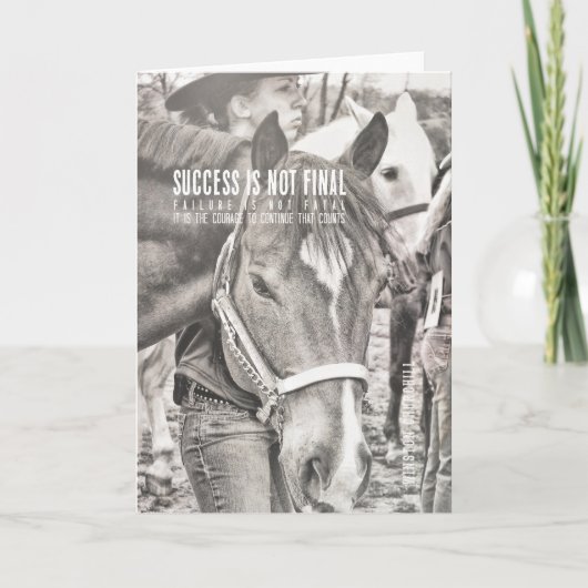 対戦相手のグリーティングカード サンキューカード (正面)