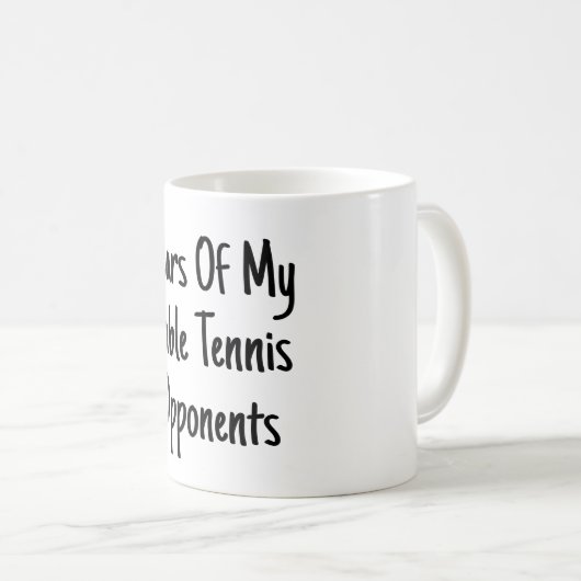 対戦相手の涙 – 卓球おもしろい選手 コーヒーマグカップ (正面右)