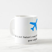 対気速度のマグ コーヒーマグカップ (正面左)