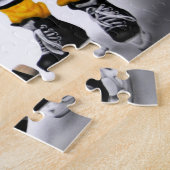 対決のパズルのマイナーなホッケー選手 ジグソーパズル (側面)