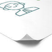 対照呼吸1 2 3 4教室ポスター ポスター (角)