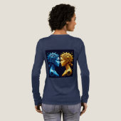 対照的な機械の二重芸術的肖像 トライブレンドＴシャツ (背面全体)