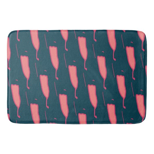 対照的な色 バスマット (正面)