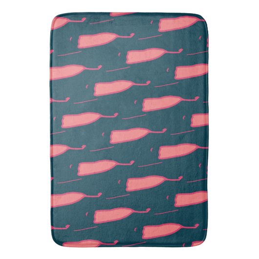 対照的な色 バスマット (正面縦)