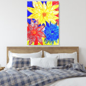 対照的な キャンバスプリント (インサイチュ (寝室))