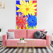 対照的な キャンバスプリント (インサイチュ (リビング))